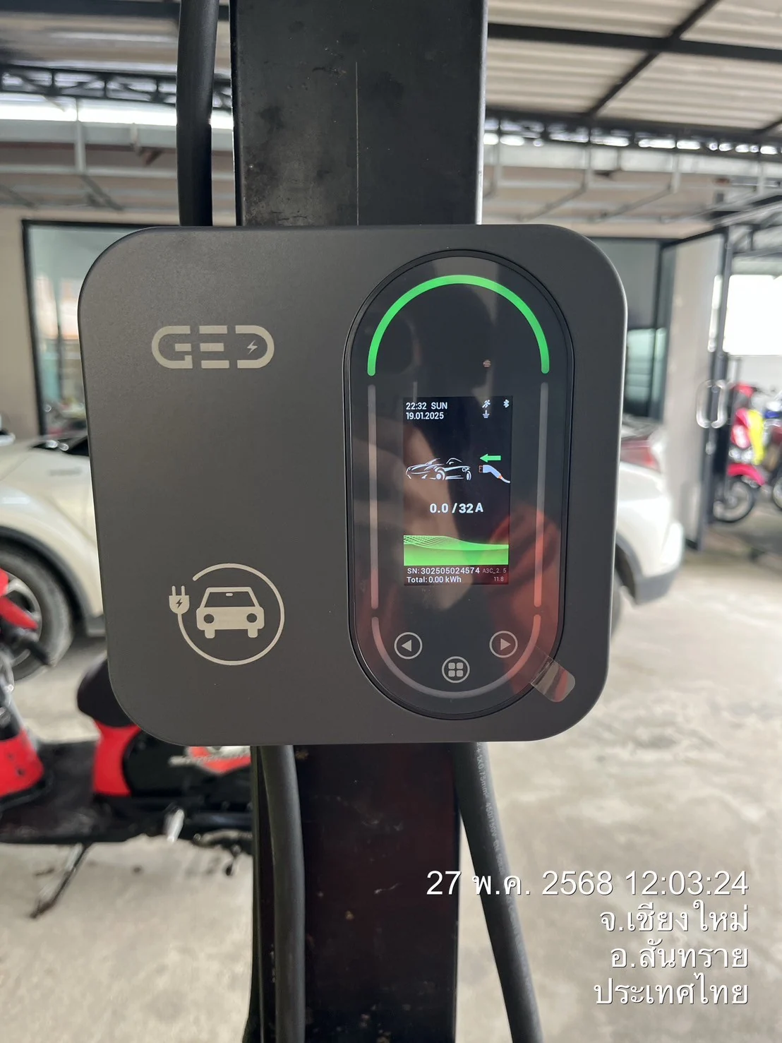 ตัวอย่างงานติดตั้ง 06 Voltino Home Charger โดย GED Thailand