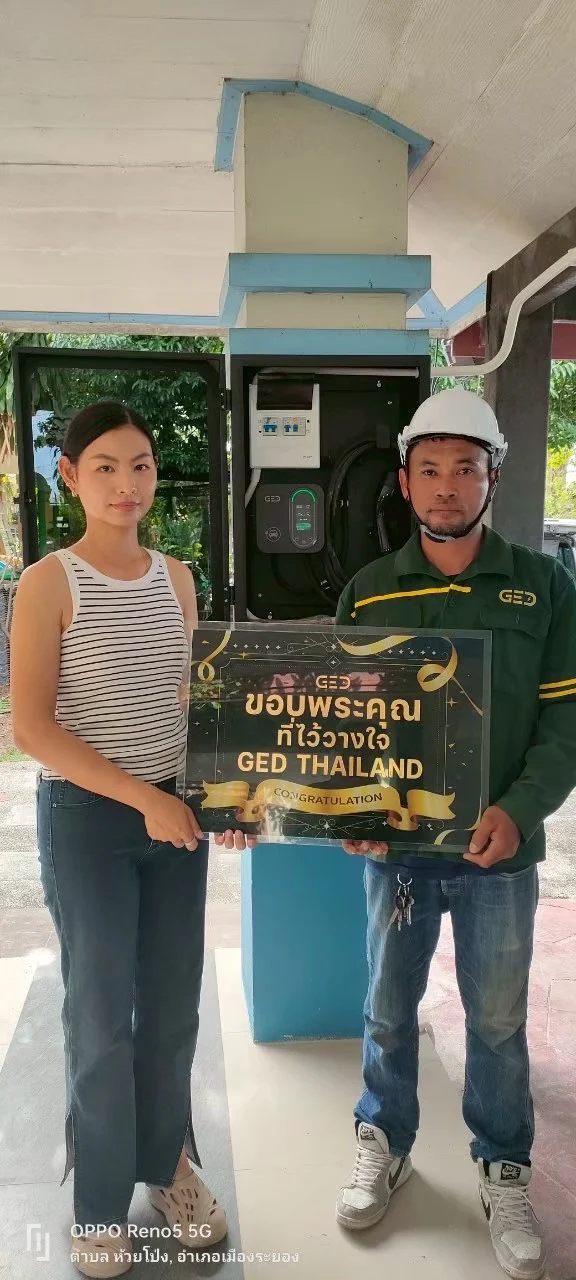 ตัวอย่างงานติดตั้ง 09 Voltino Home Charger โดย GED Thailand