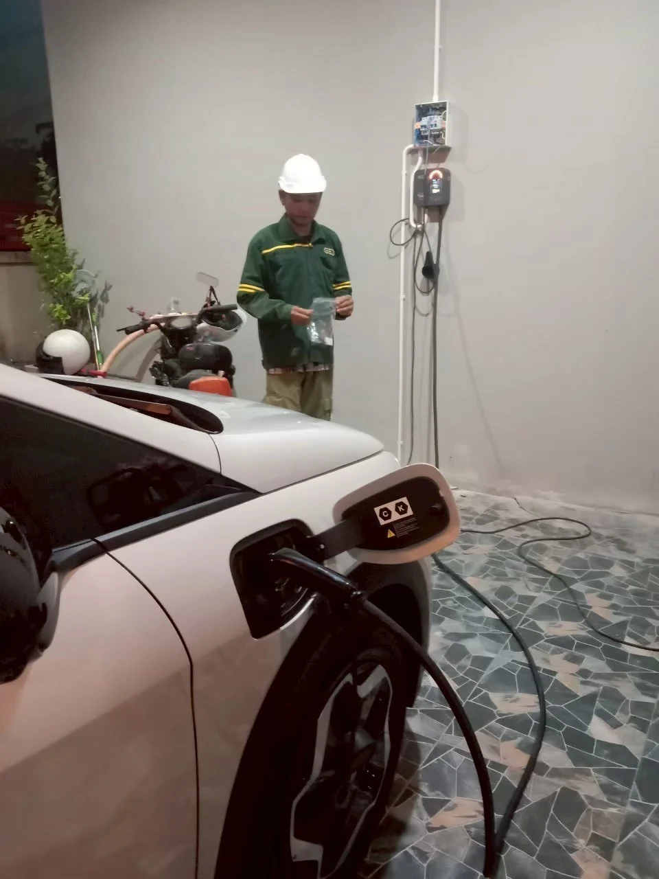 ตัวอย่างงานติดตั้ง 23 Voltino Home Charger โดย GED Thailand