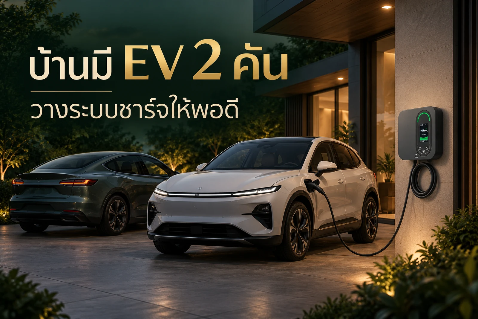 บ้านมี EV 2 คัน ควรติด Home Charger กี่เครื่องดี