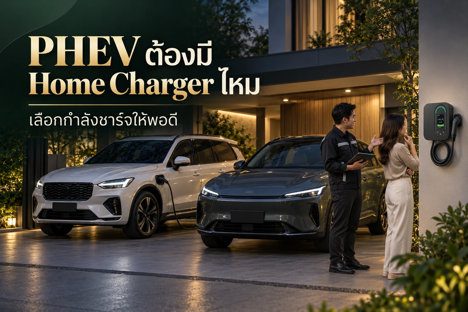 ปกบทความรถ PHEV กับการเลือก Home Charger ให้เหมาะกับบ้าน โดย GED Thailand
