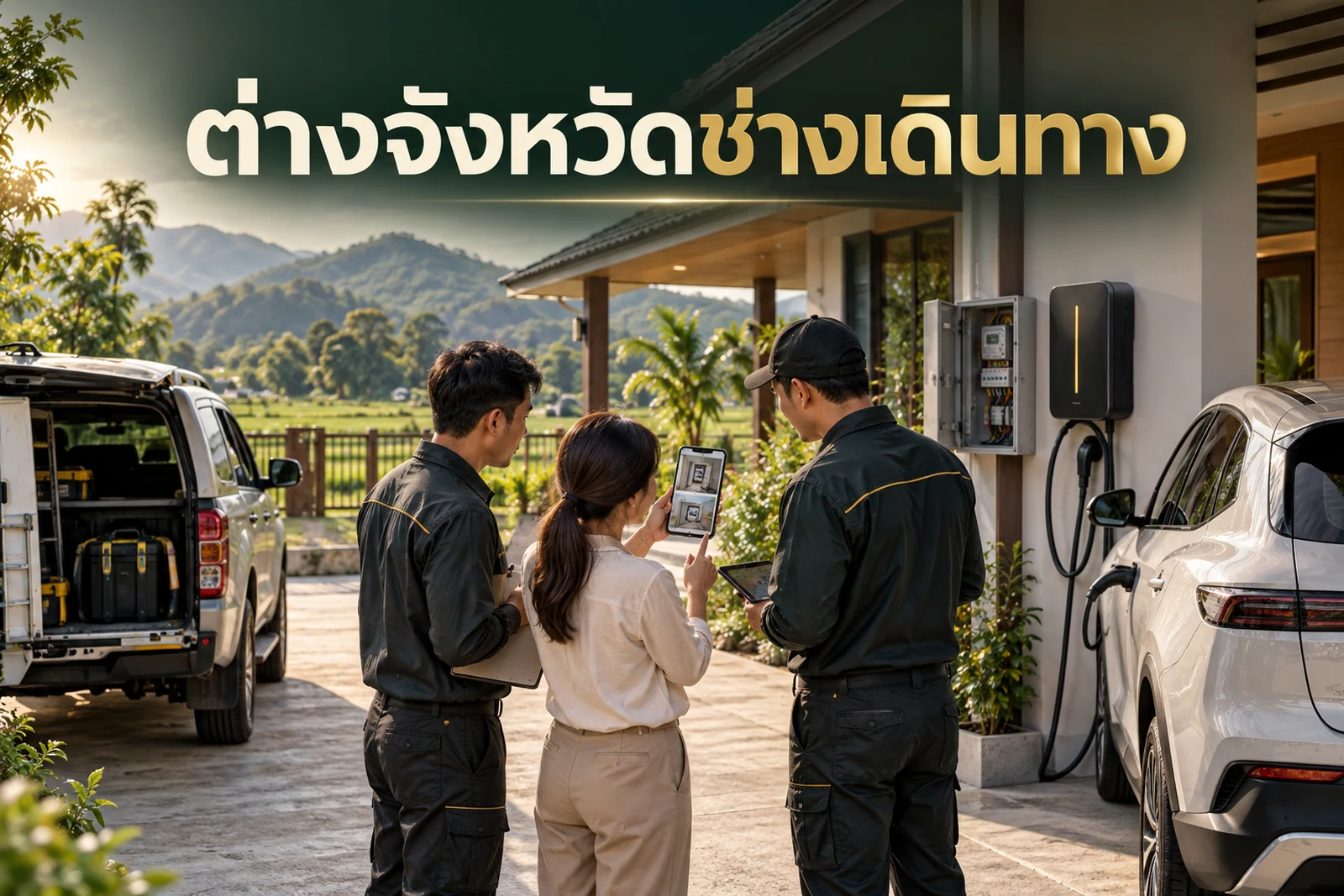 ภาพปกบทความ GED เรื่อง ติด Home Charger บ้านต่างจังหวัดที่ช่างเดินทางไกล ต้องเตรียมอะไร