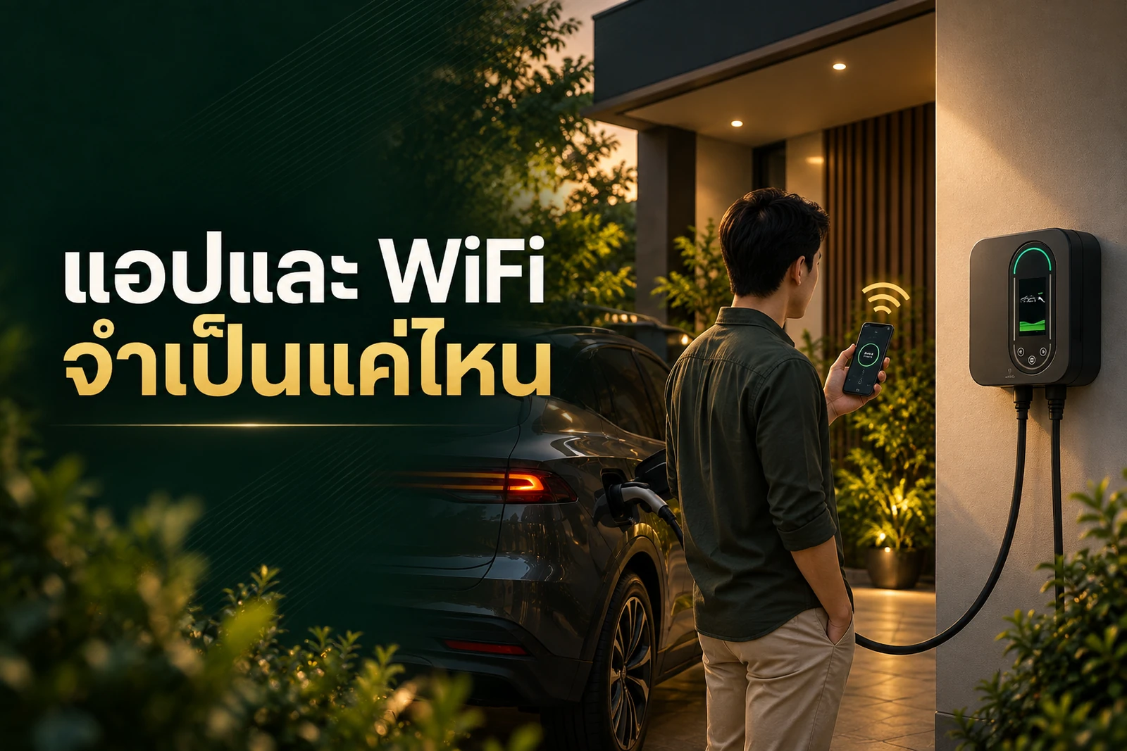 ภาพประกอบบทความ Home Charger มีแอปและ WiFi จำเป็นแค่ไหน