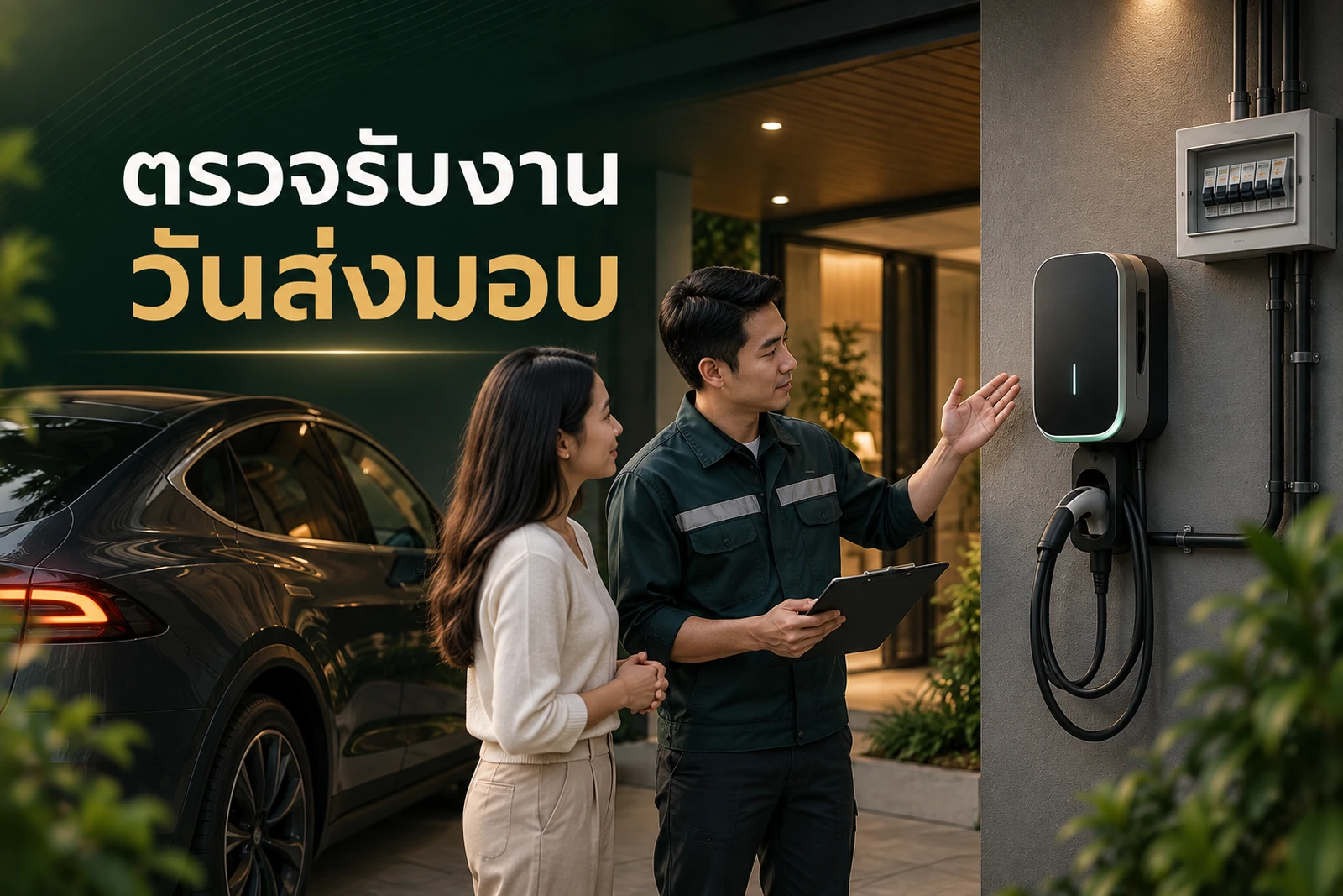 ภาพประกอบบทความ ตรวจรับงานติดตั้ง Home Charger วันส่งมอบต้องดูอะไร