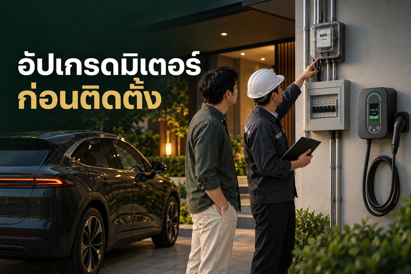 ภาพประกอบบทความ อัปเกรดมิเตอร์ก่อนติด Home Charger ต้องเตรียมอะไร
