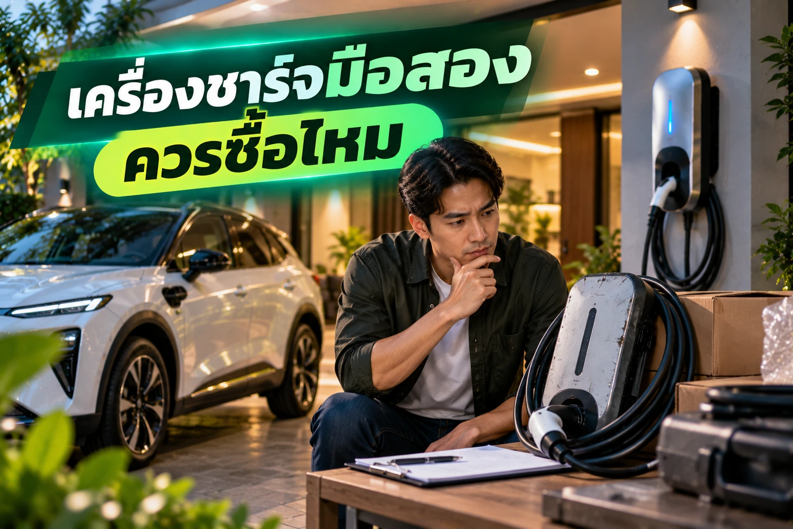 ภาพประกอบบทความ เครื่องชาร์จ EV มือสอง ซื้อมาใช้ที่บ้านได้ไหม