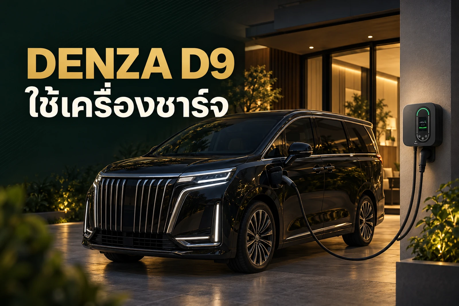 ภาพประกอบบทความ DENZA D9 ใช้ Home Charger แบบไหนให้เหมาะกับบ้าน