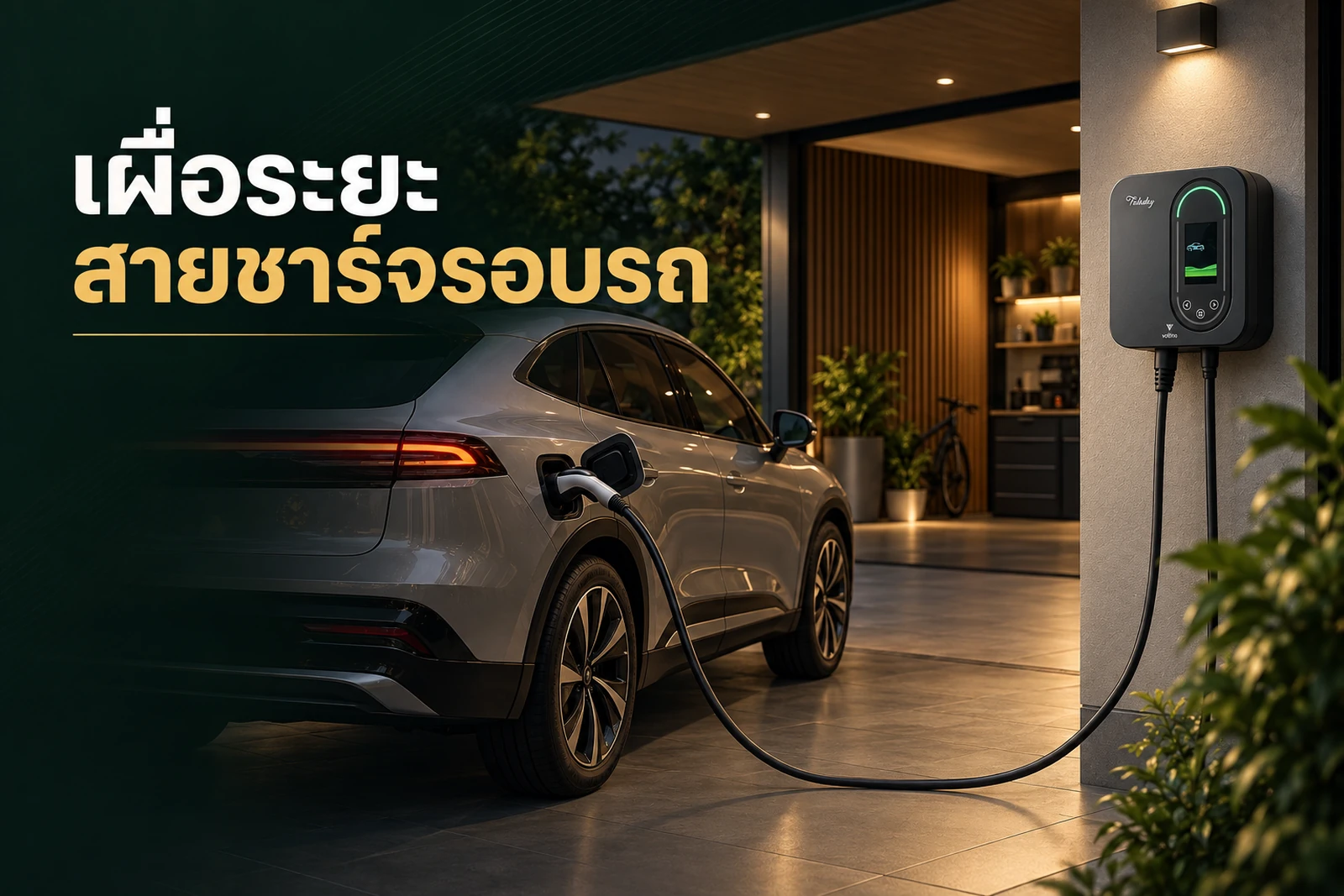 ภาพประกอบบทความ เผื่อระยะสาย Home Charger รอบรถ คิดอย่างไร
