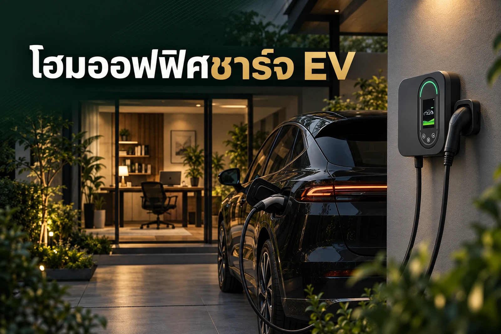 ภาพประกอบบทความ บ้านโฮมออฟฟิศชาร์จ EV ต้องจัดโหลดไฟอย่างไร