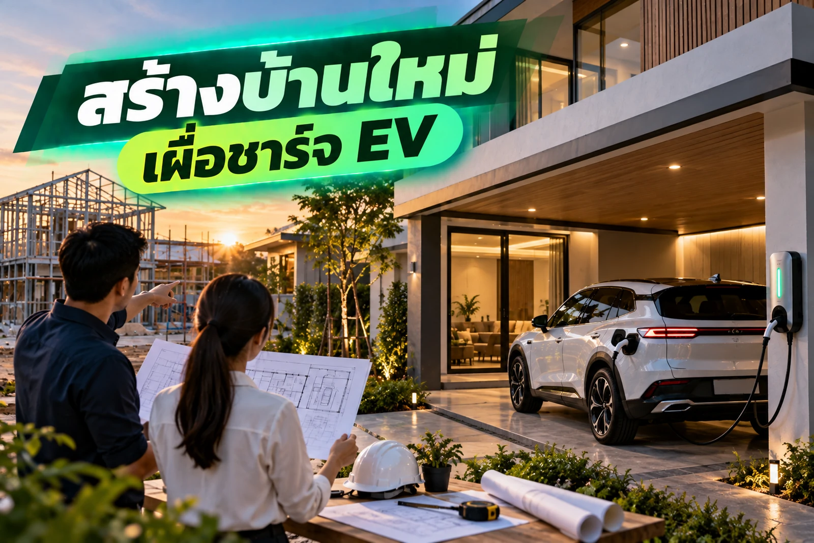 ภาพประกอบบทความ สร้างบ้านใหม่ อยากเผื่อ Home Charger ต้องเตรียมอะไร