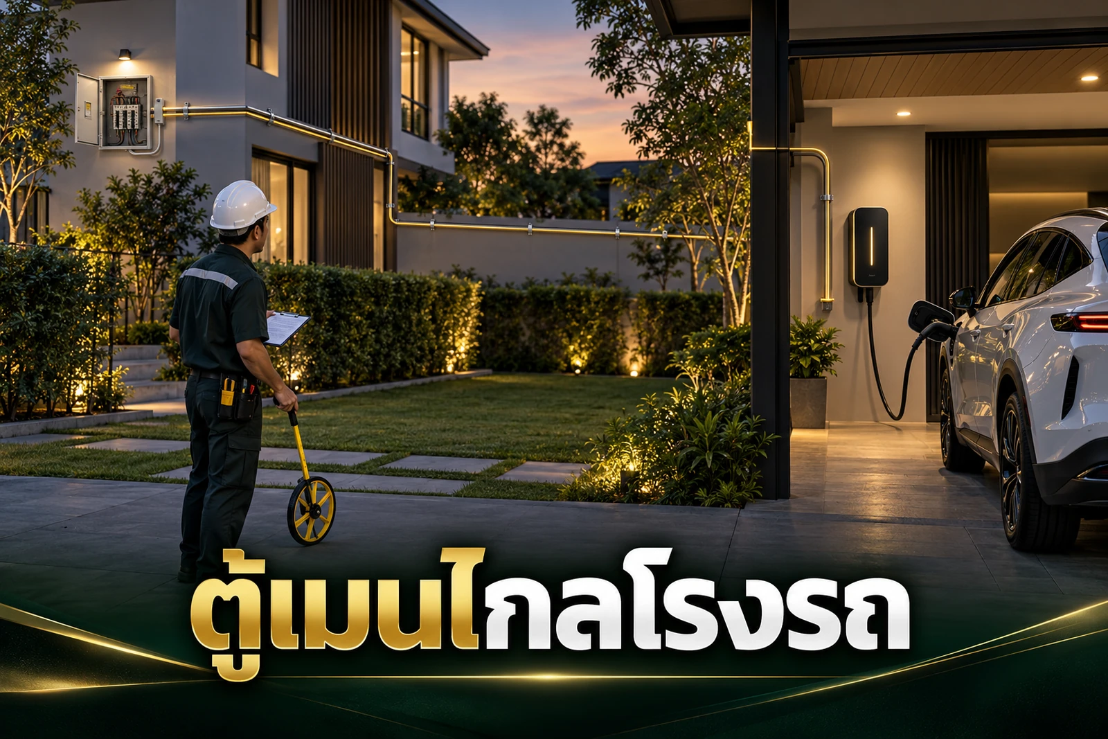 ภาพประกอบบทความ ตู้เมนอยู่ไกลโรงรถ ติด Home Charger อย่างไรไม่ให้งบบาน